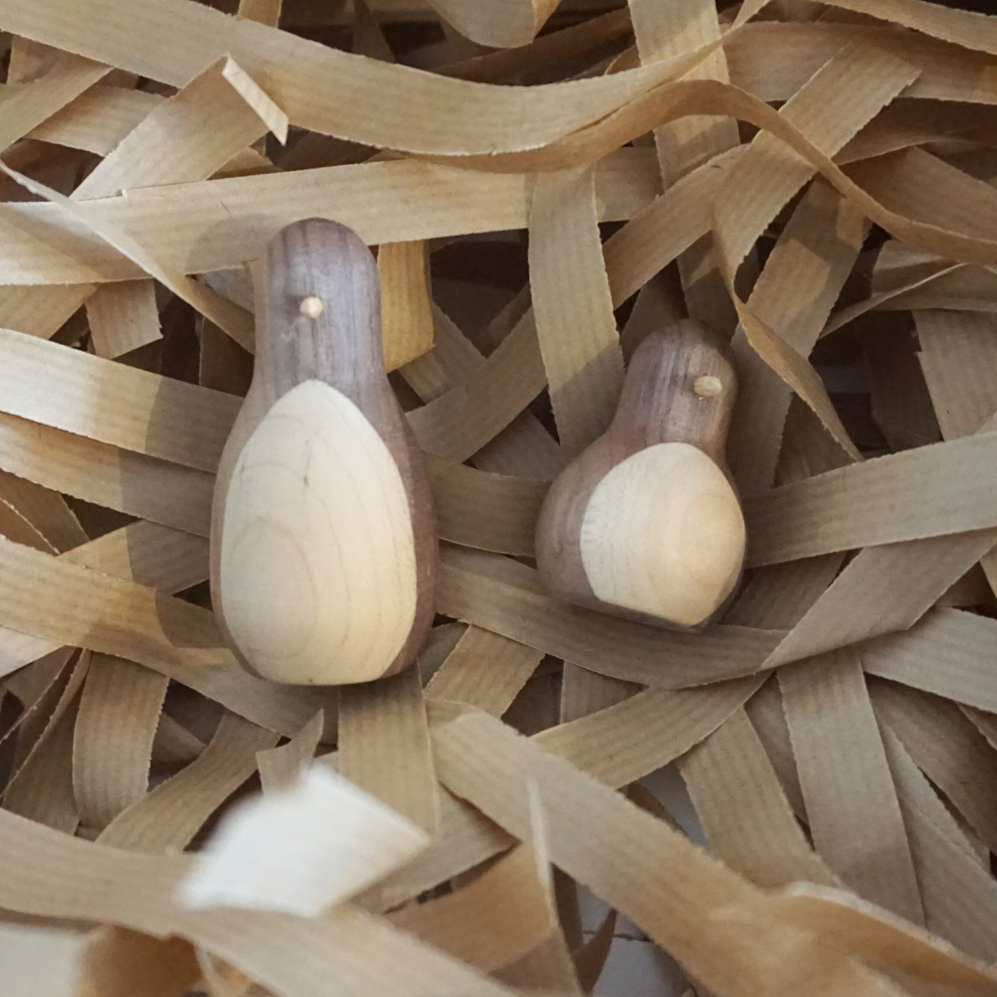 Wooden Penguin Ornaments