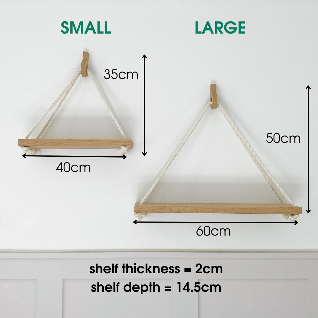 Oak Hanging Shelf