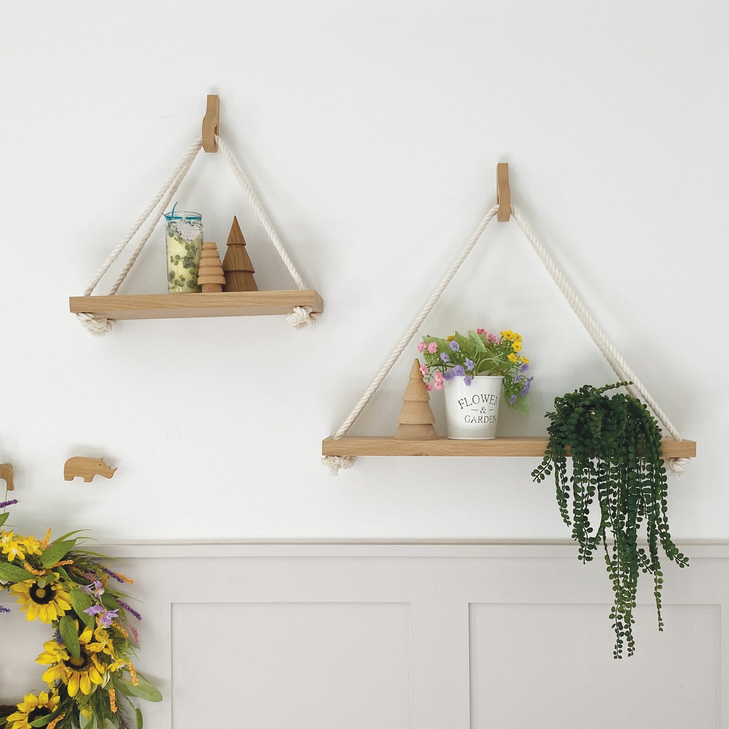 Oak Hanging Shelf