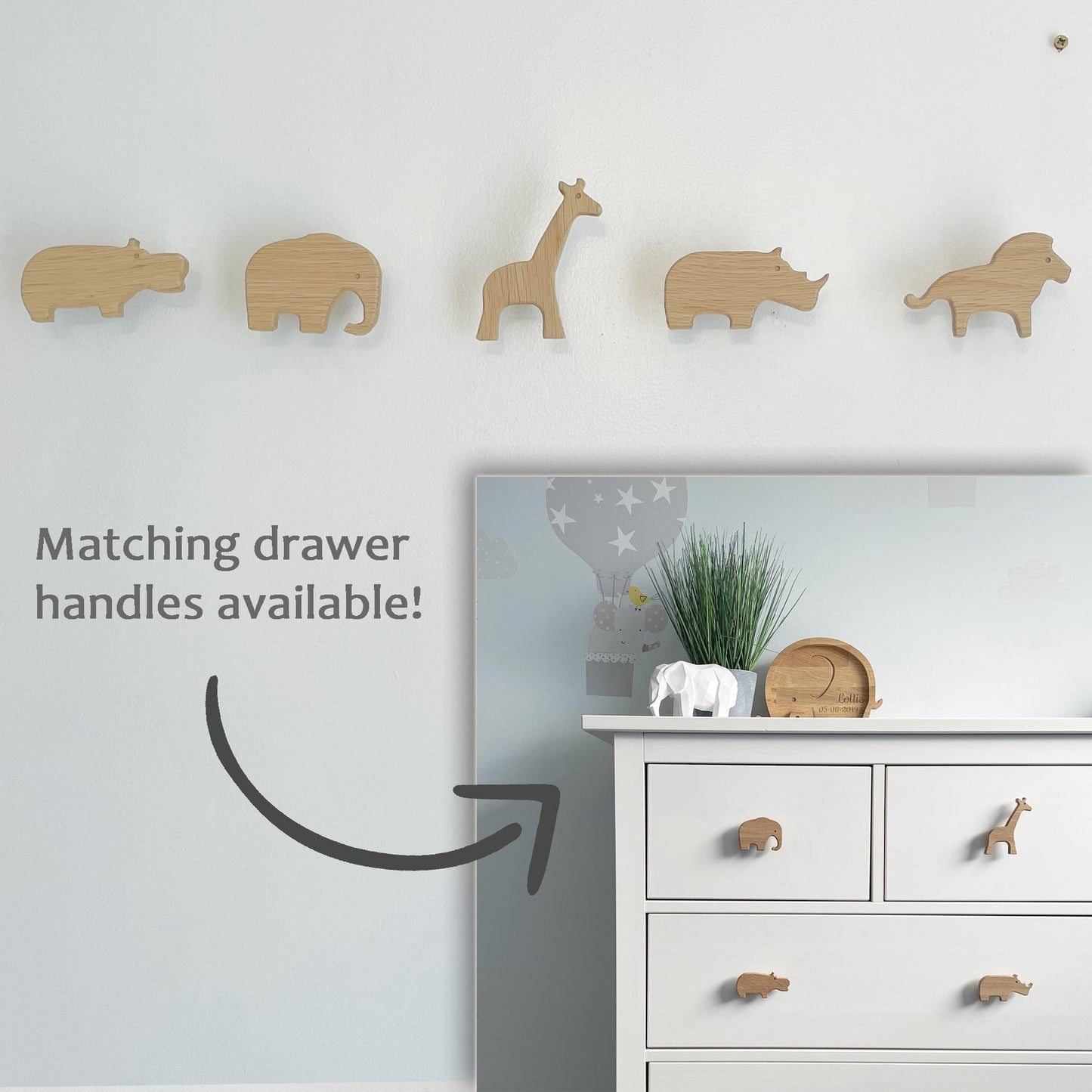 Safari Animal Wall Hooks