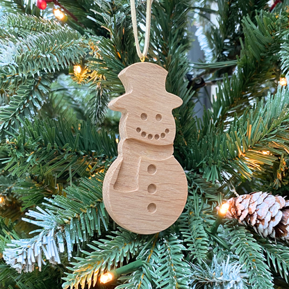 Oak Christmas Tree Ornament Set