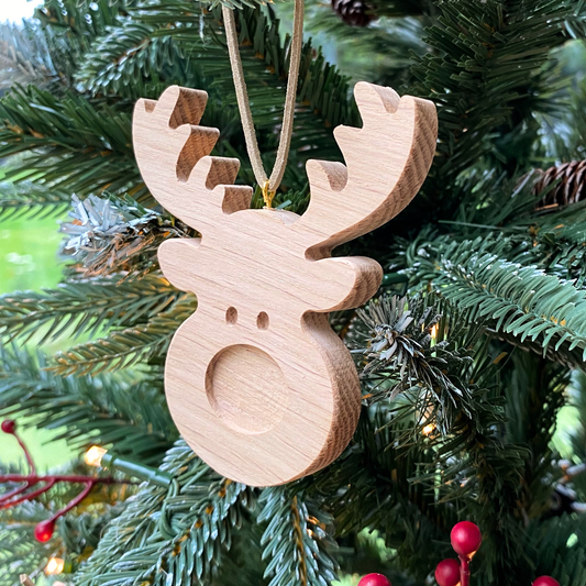 Oak Christmas Tree Ornament Set