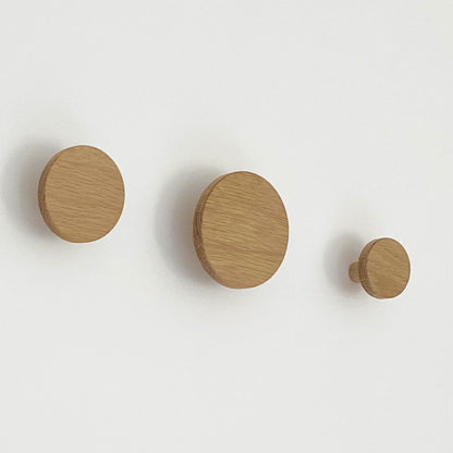 Round Wooden Wall Hooks