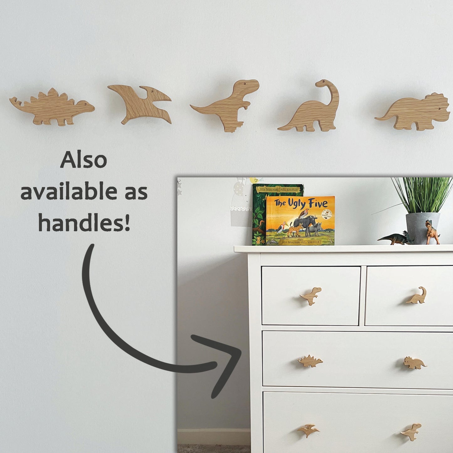 Dinosaur Animal Wall Hooks