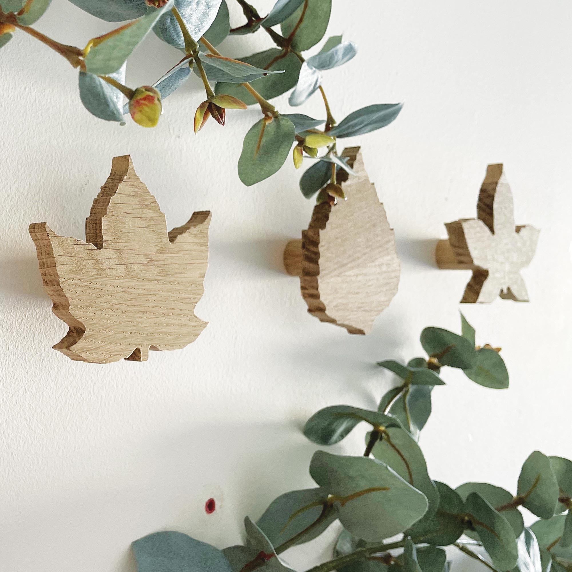 Leaf Wall Hooks Wood and Whistles