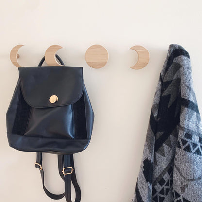 Moon phases decorative wall hooks