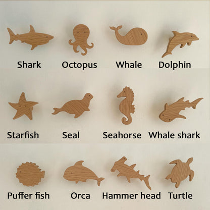 Ocean animal wall hooks