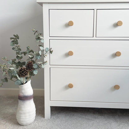 Round Oak Drawer Handles