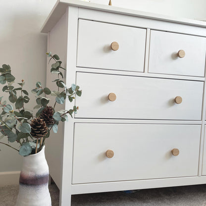 Round Oak Drawer Handles