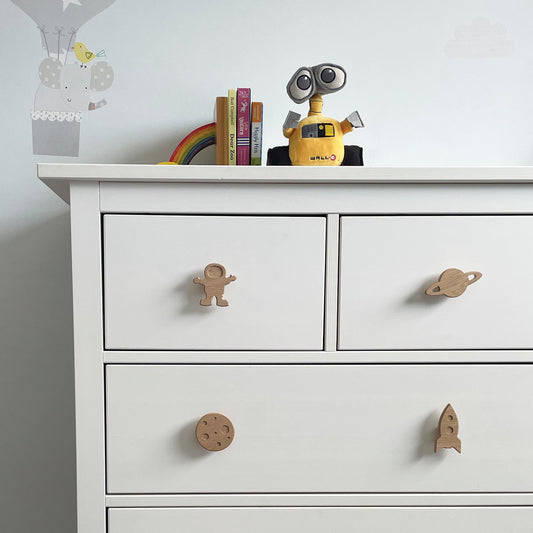 Space theme drawer handles