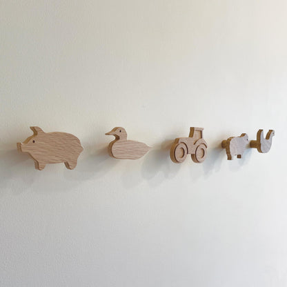 Farmyard Animal Wall Hooks